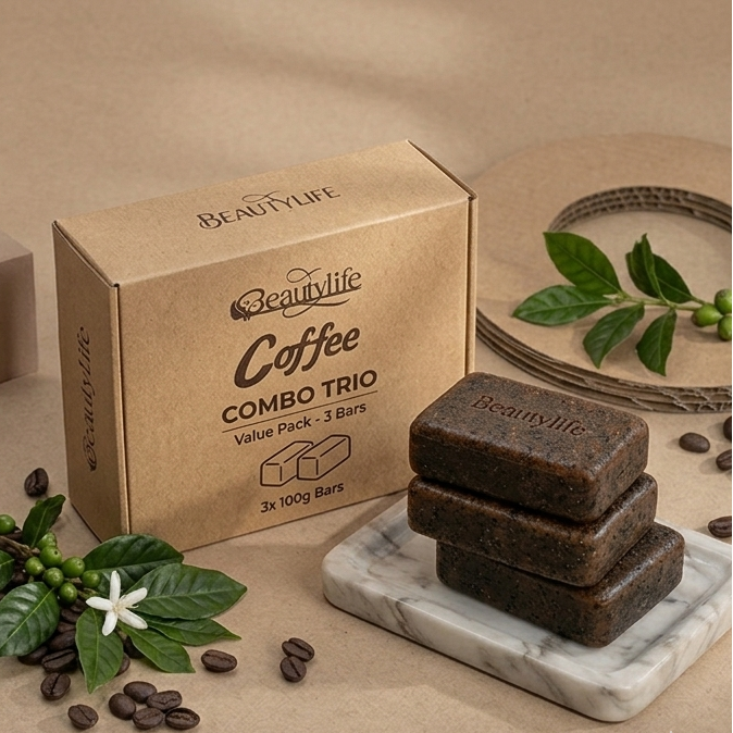 Buy Coffee Soap Combo Pack 3 Online | Pack of 3 Natural Coffee Soaps for Glowing Skin Pakistan